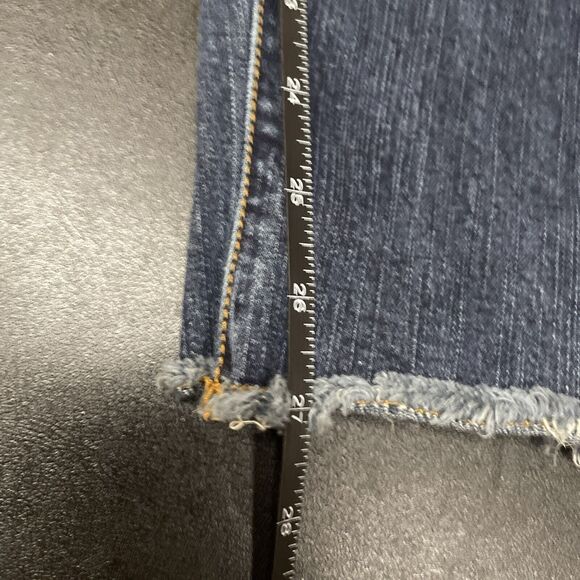 Torrid Jeans Women’s SZ 26 44"x27" Boyfriend Raw Hem Comfort Stretch Blue‎ - Picture 8 of 10